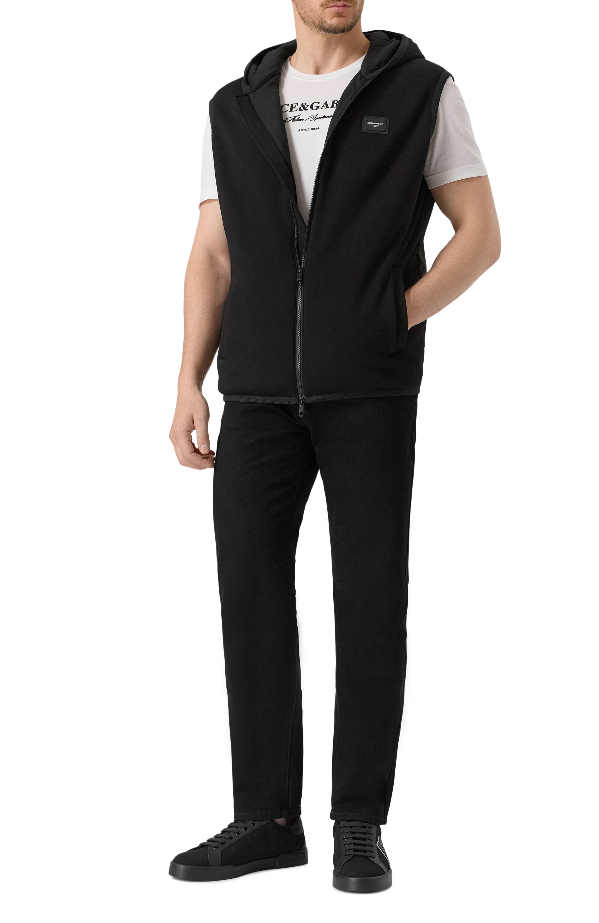 Комбинированные кеды portofino light strobel DOLCE & GABBANA, арт. CS2343/AE629, фото 2