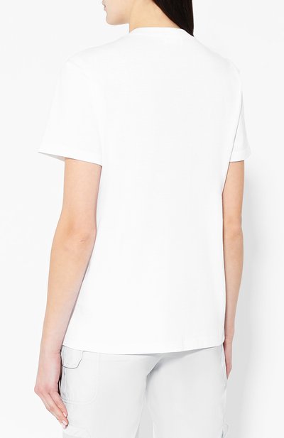 Хлопковая футболка REDVALENTINO белого цвета по цене 22500 руб., арт. RR3MG00J/EEJ, фото 4 Хлопковая футболка REDVALENTINO, арт. RR3MG00J/EEJ, фото 4