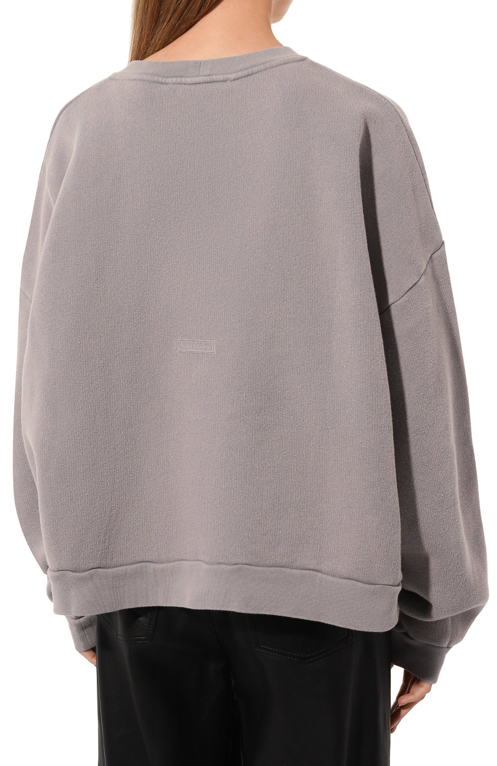 Хлопковый свитшот ACNE STUDIOS сиреневого цвета по цене 49950 руб., арт. FN-UX-SWEA000017/CI0137, фото 4 Хлопковый свитшот ACNE STUDIOS, арт. FN-UX-SWEA000017/CI0137, фото 4