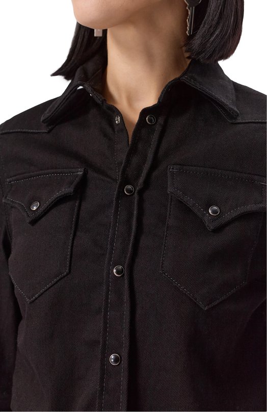 Джинсовая рубашка Dsquared2 S80DL0026/S30564 Чёрный  S80DL0026/S30564 Фото 5