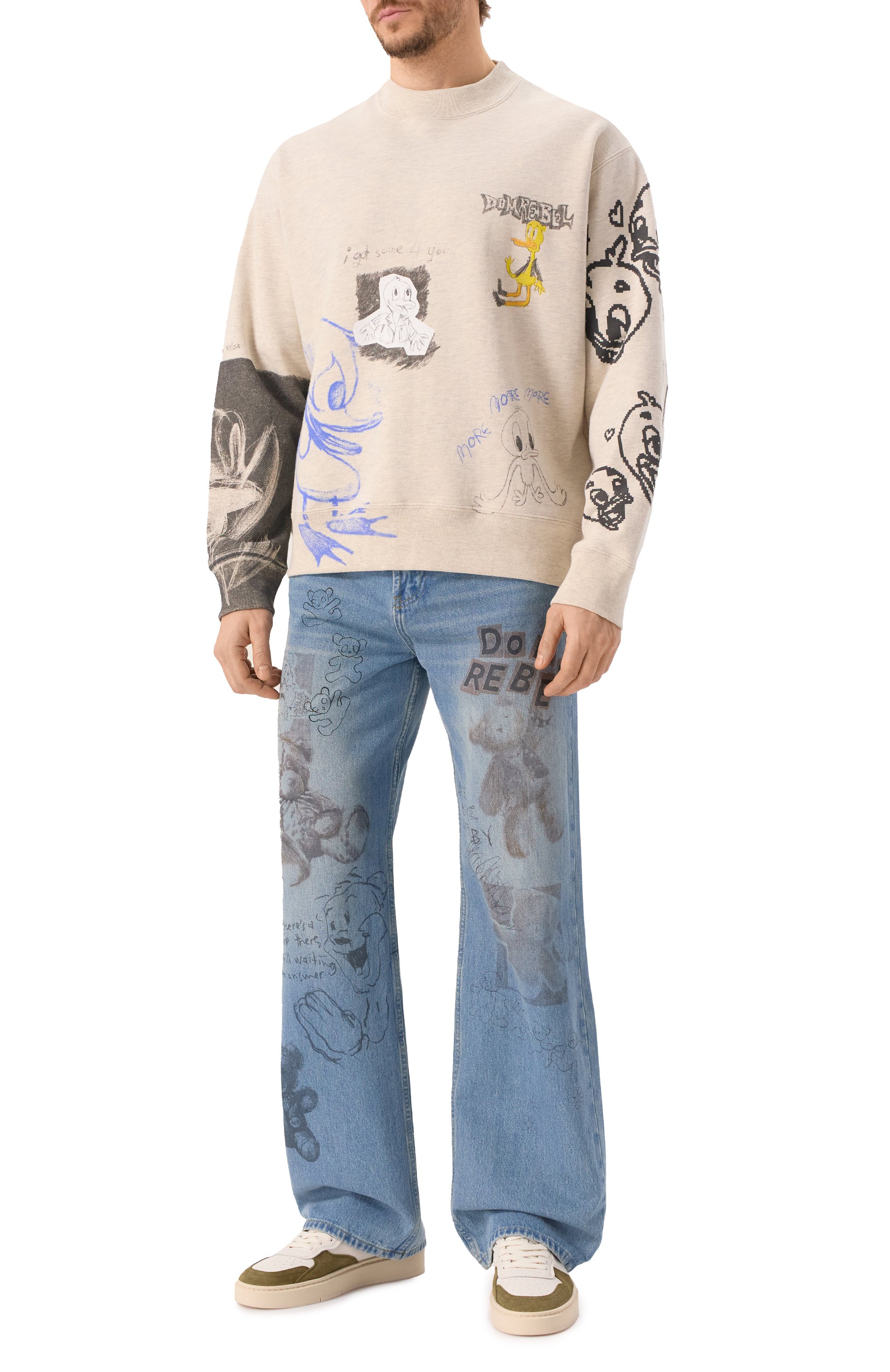 Хлопковый свитшот DOMREBEL, арт. BEAKER/SWEATSHIRT, фото 2