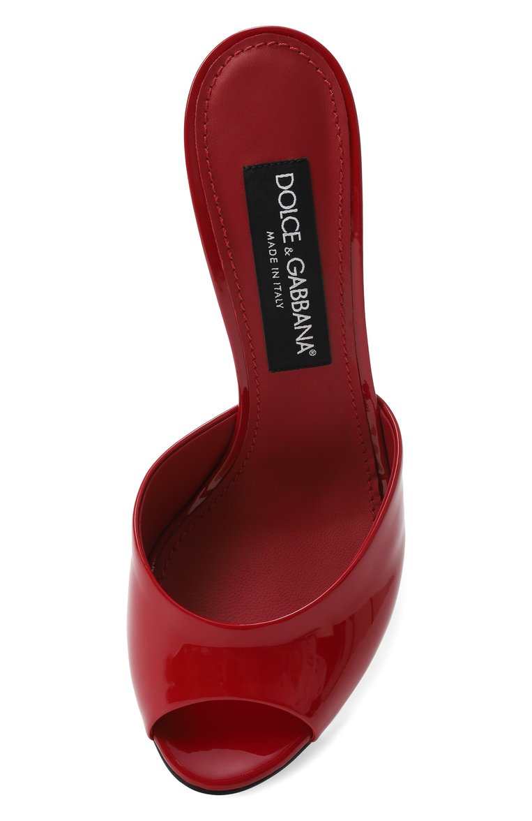 Женские кожаные мюли keira DOLCE & GABBANA красного цвета, арт. CR1338/A1471 | Фото 6 (Каблук высота: Высокий; Материал внешний: Натуральная кожа; Подошва: Плоская; Материал внутренний: Натуральная кожа; Каблук тип: Шпилька; Автоматизация ТО: Проставлено; Автоматизация состава: Проставлено; Размерность: Товар маломерит)