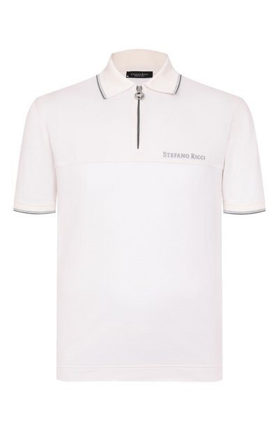 Мужское поло из шелка и льна STEFANO RICCI, арт. K919053P31/T25102/68