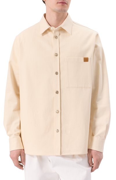 Хлопковая рубашка DARKPARK кремового цвета по цене 78950 руб., арт. MSH09/FAC84, фото 3 Хлопковая рубашка DARKPARK, арт. MSH09/FAC84, фото 3