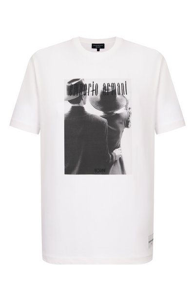 Мужская хлопковая футболка EMPORIO ARMANI, арт. EM004751/AF23082