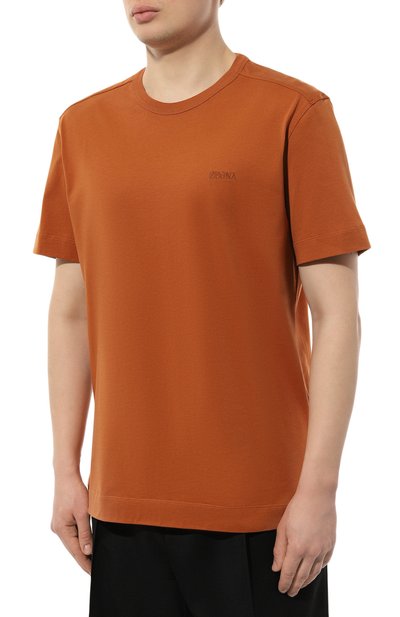 Хлопковая футболка ZEGNA, арт. UD360A7/D760, фото 3