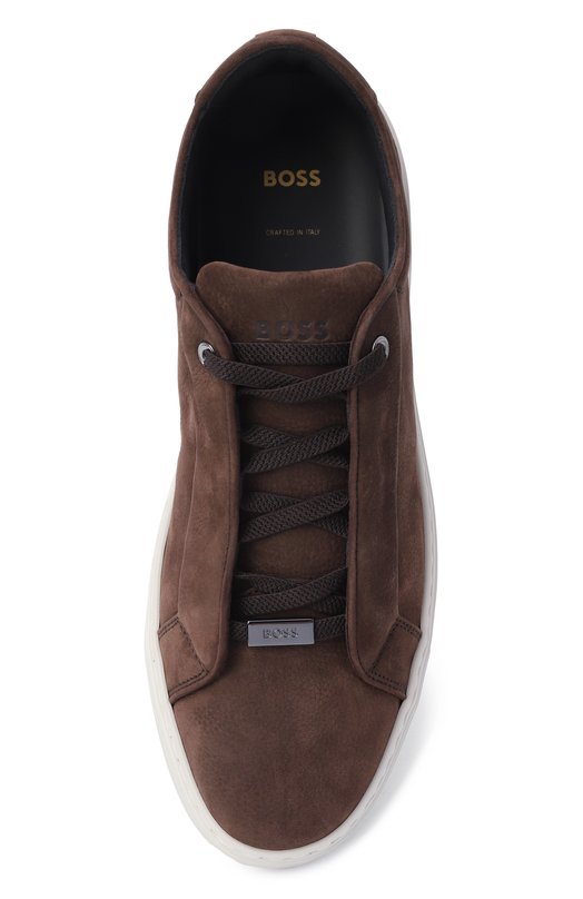 Замшевые кеды Gary BOSS 50552971 Коричневый  50552971 Фото 6