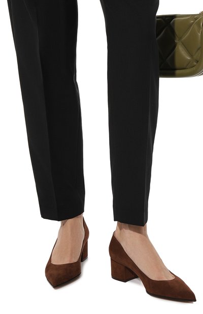 Замшевые туфли piper GIANVITO ROSSI, арт. G22171.45RIC.CAMBR0W, фото 3