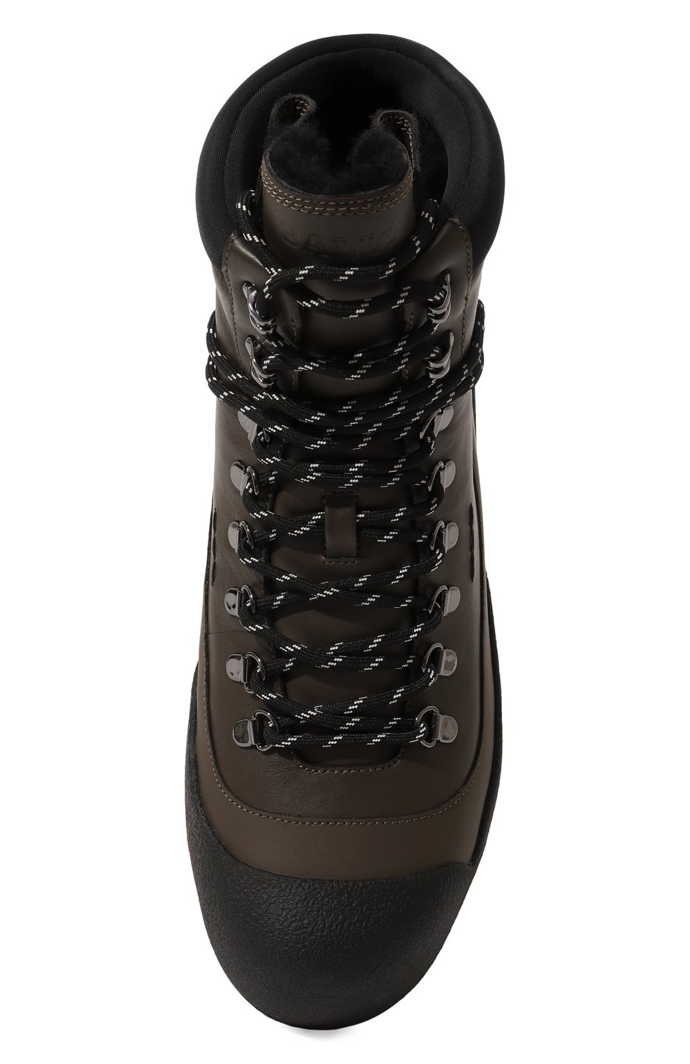 Кожаные ботинки curling BALLY хаки цвета по цене 75650 руб., арт. MSB030/VT214, фото 6 Кожаные ботинки curling BALLY, арт. MSB030/VT214, фото 6