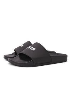 Женские шлепанцы MSGM черного цвета, арт. 3841MDS208/864 | Фото 1 (Подошва: Платформа; Материал сплава: Проставлено; Драгоценные камни: Проставлено; Материал внешний: Резина)