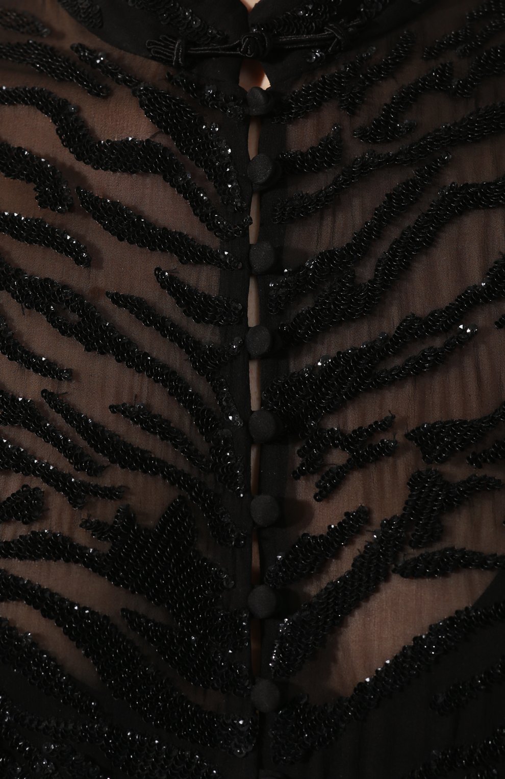 Шелковое платье SAINT LAURENT черного цвета по цене 755000 руб., арт. 615093/Y115W, фото 5 Шелковое платье SAINT LAURENT, арт. 615093/Y115W, фото 5