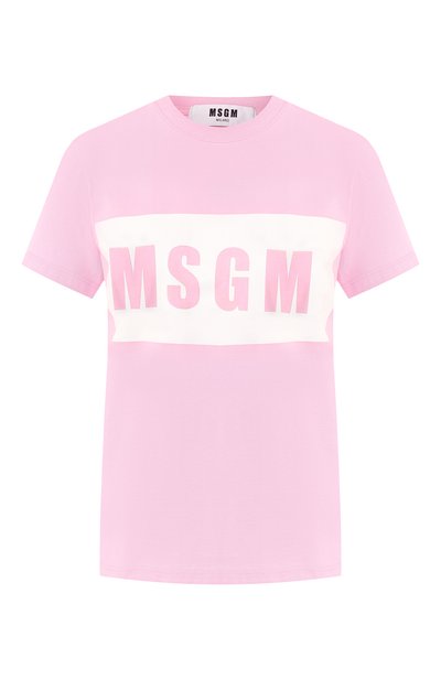Женская хлопковая футболка MSGM, арт. 2641MDM95 195298