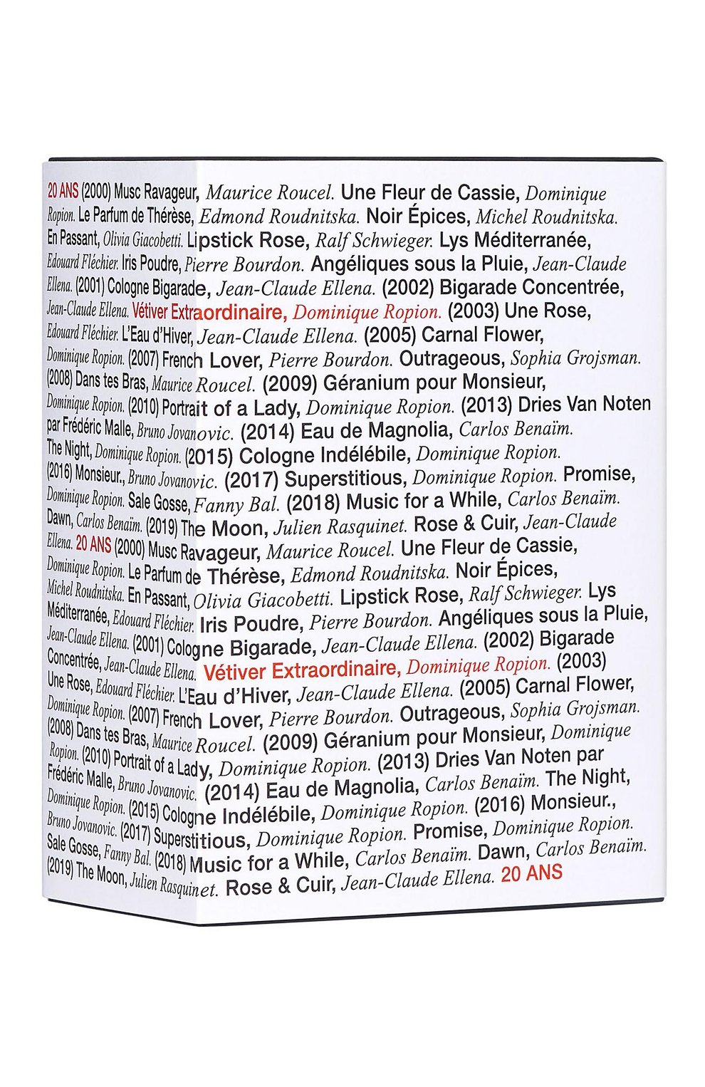 Парфюмерная вода vetiver extraordinaire 20th anv (100ml) FREDERIC MALLE, арт. 3700135017894, фото 2