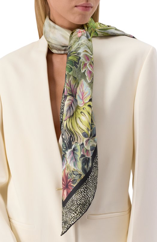 Шелковый платок Elie Saab 710008542S25 Разноцветный  710008542S25 Фото 2