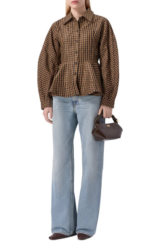 Сумка Bou mini Ganni B2100046 Коричневый  B2100046 Фото 7