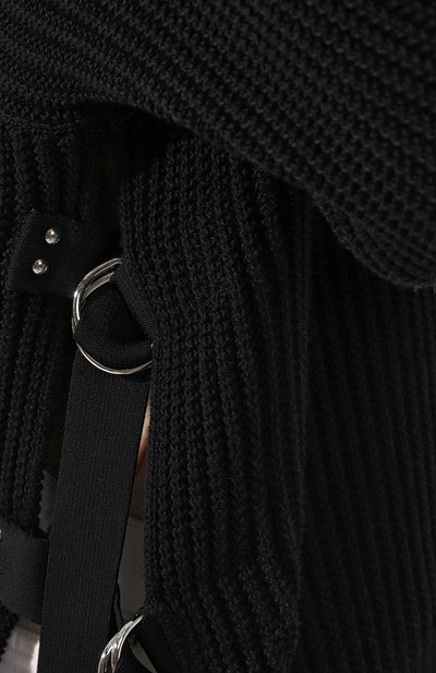 Хлопковый пуловер HELMUT LANG черного цвета по цене 42950 руб., арт. I09HW717, фото 5 Хлопковый пуловер HELMUT LANG, арт. I09HW717, фото 5