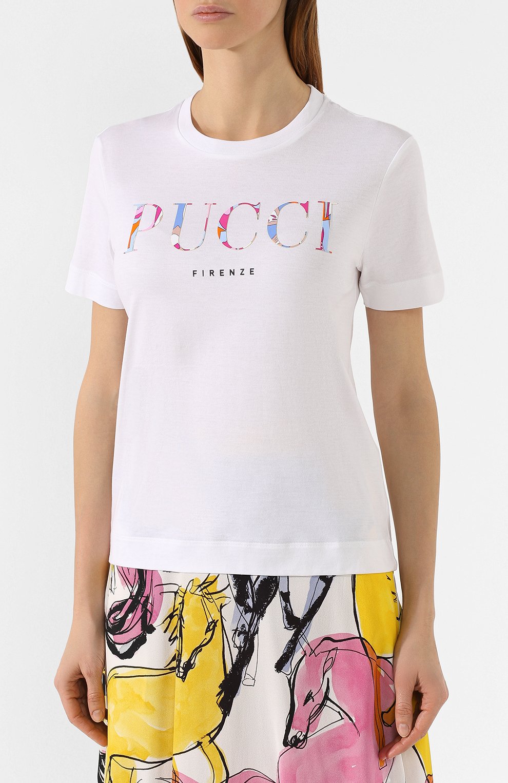 Хлопковая футболка EMILIO PUCCI, арт. 0EJP73/0E987, фото 3