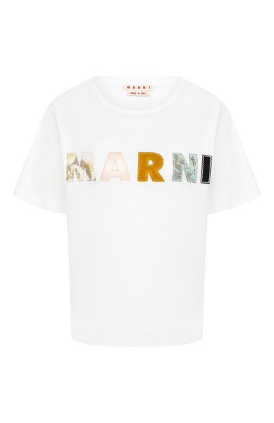 Женская хлопковая футболка MARNI, арт. THJEL32ES1/TCY68