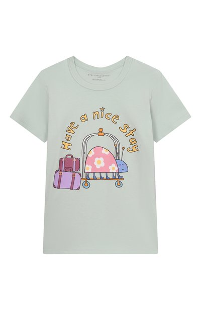 Хлопковая футболка STELLA MCCARTNEY, арт. TY8A41