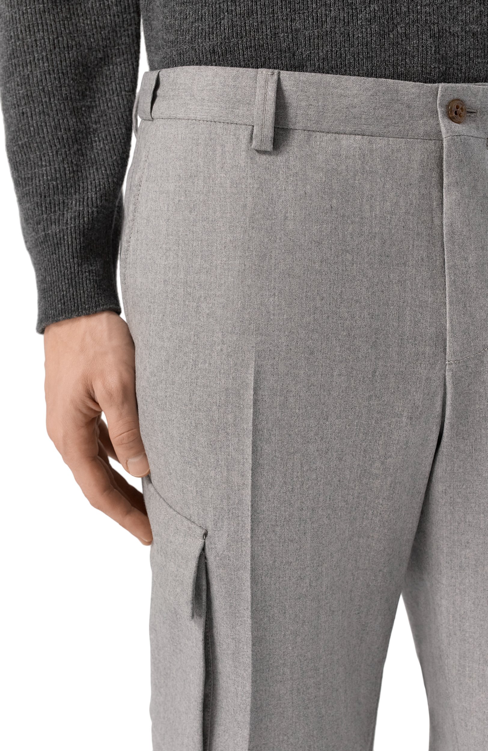 Шерстяные брюки-карго CORNELIANI, арт. 284L02/2A18111, фото 5