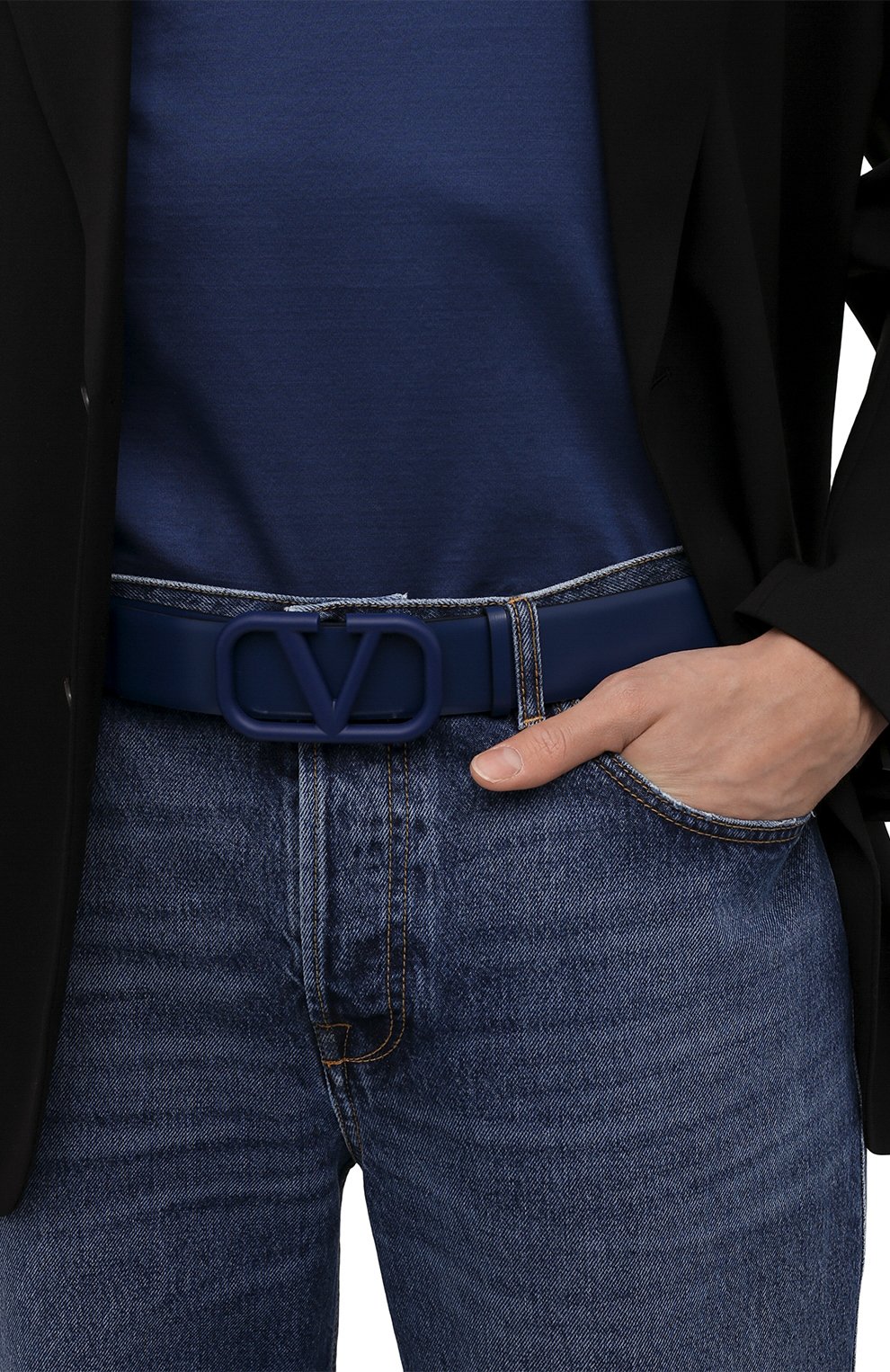 Кожаный ремень VALENTINO, арт. XY2T0Q87/WQG, фото 2
