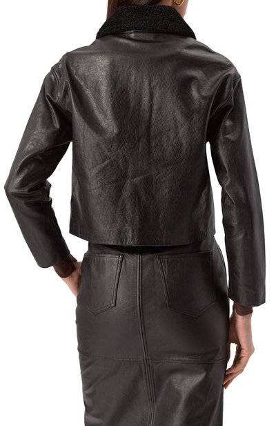 Кожаная куртка SELF-PORTRAIT, арт. RS25-085J-B, фото 4