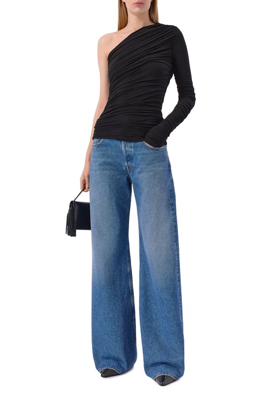 Топ из лиоцелла Agolde A7406-1618 Чёрный  A7406-1618 Фото 2