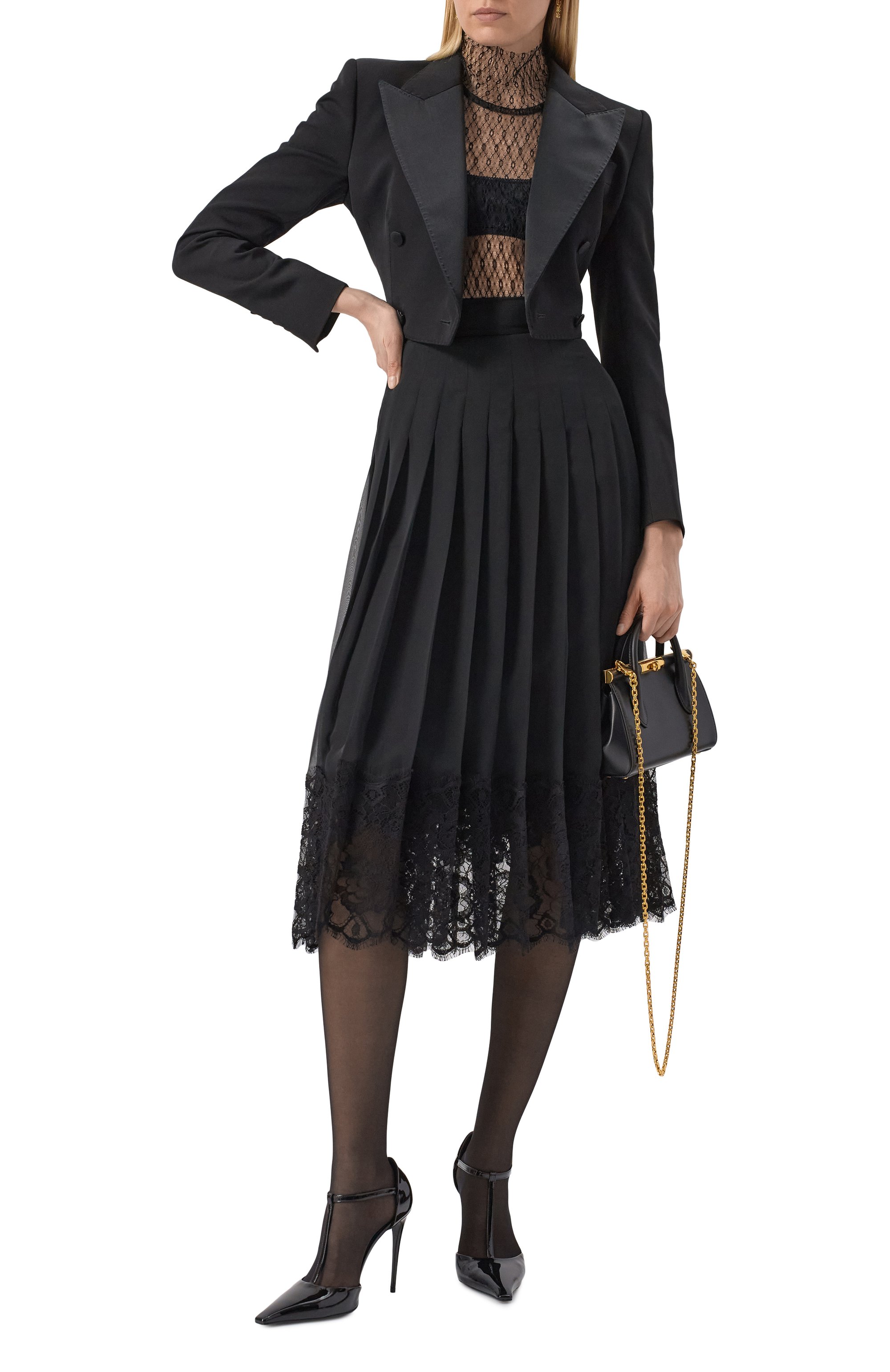 Плиссированная юбка DOLCE & GABBANA, арт. F4BFTT/FUSNW, фото 2