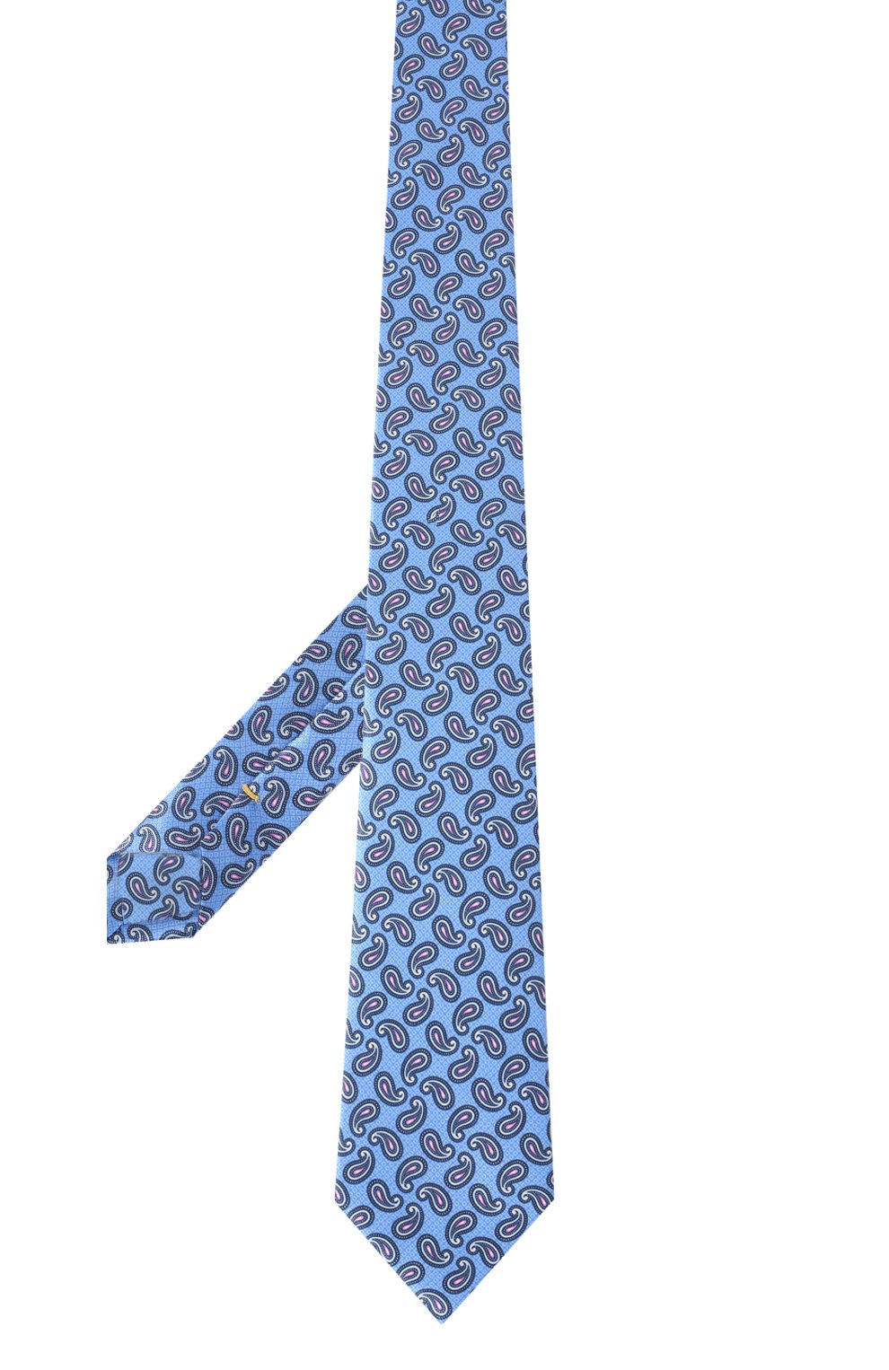 Шелковый галстук CANALI синего цвета по цене 16050 руб., арт. 18/HS03451, фото 3 Шелковый галстук CANALI, арт. 18/HS03451, фото 3