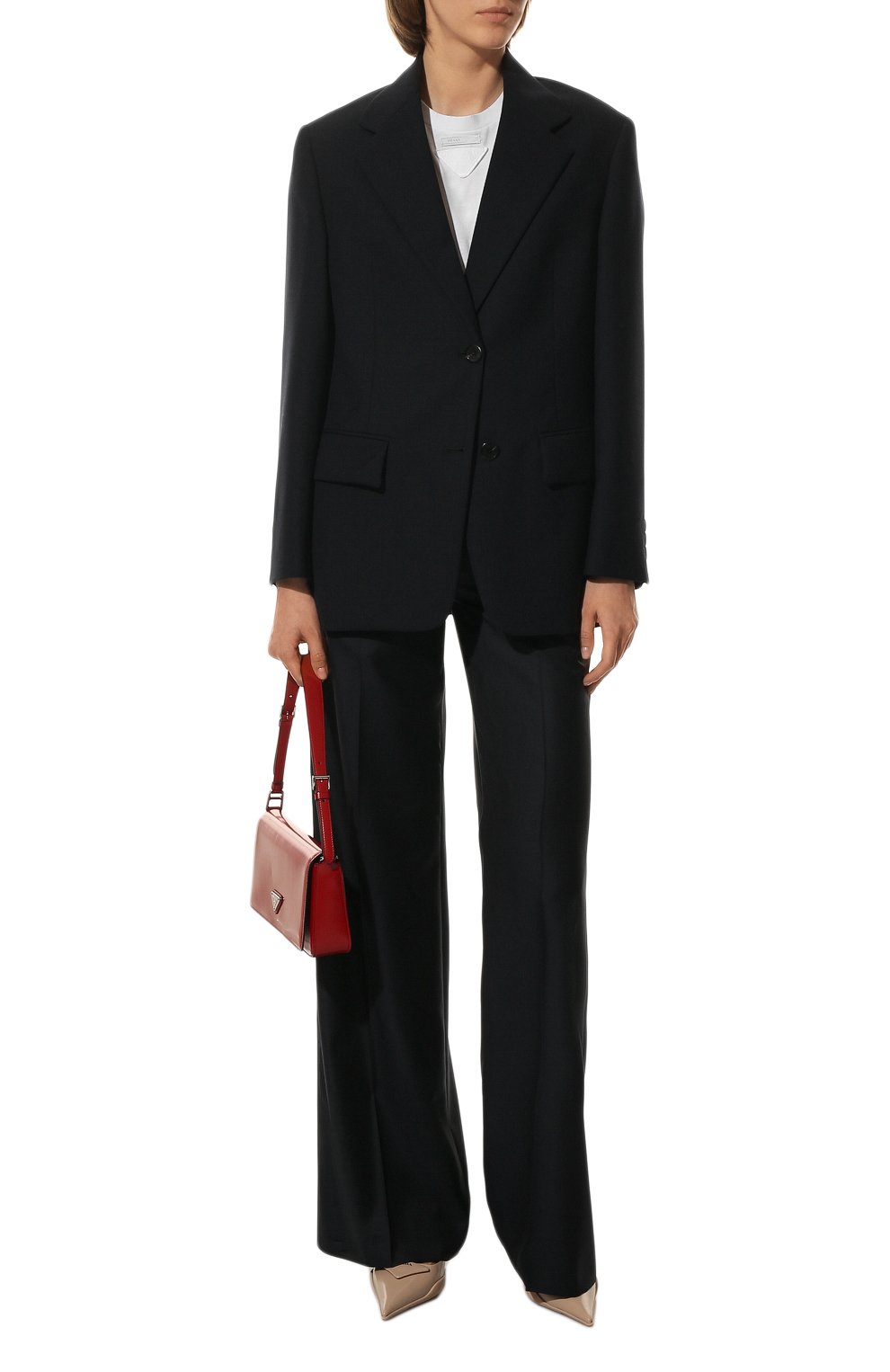 Хлопковая футболка PRADA, арт. 3557A-1Y98-F0009-211, фото 2