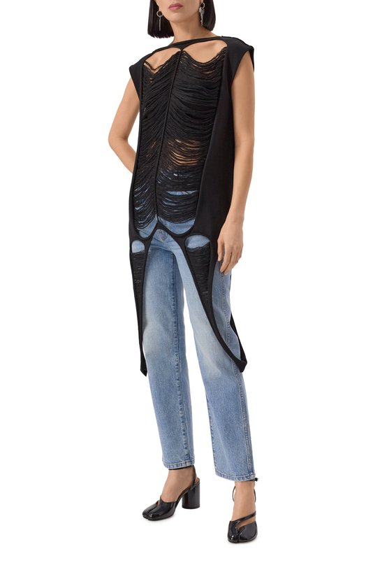 Шерстяной топ Rick Owens R001E7656/KGRIDM Чёрный  R001E7656/KGRIDM Фото 3