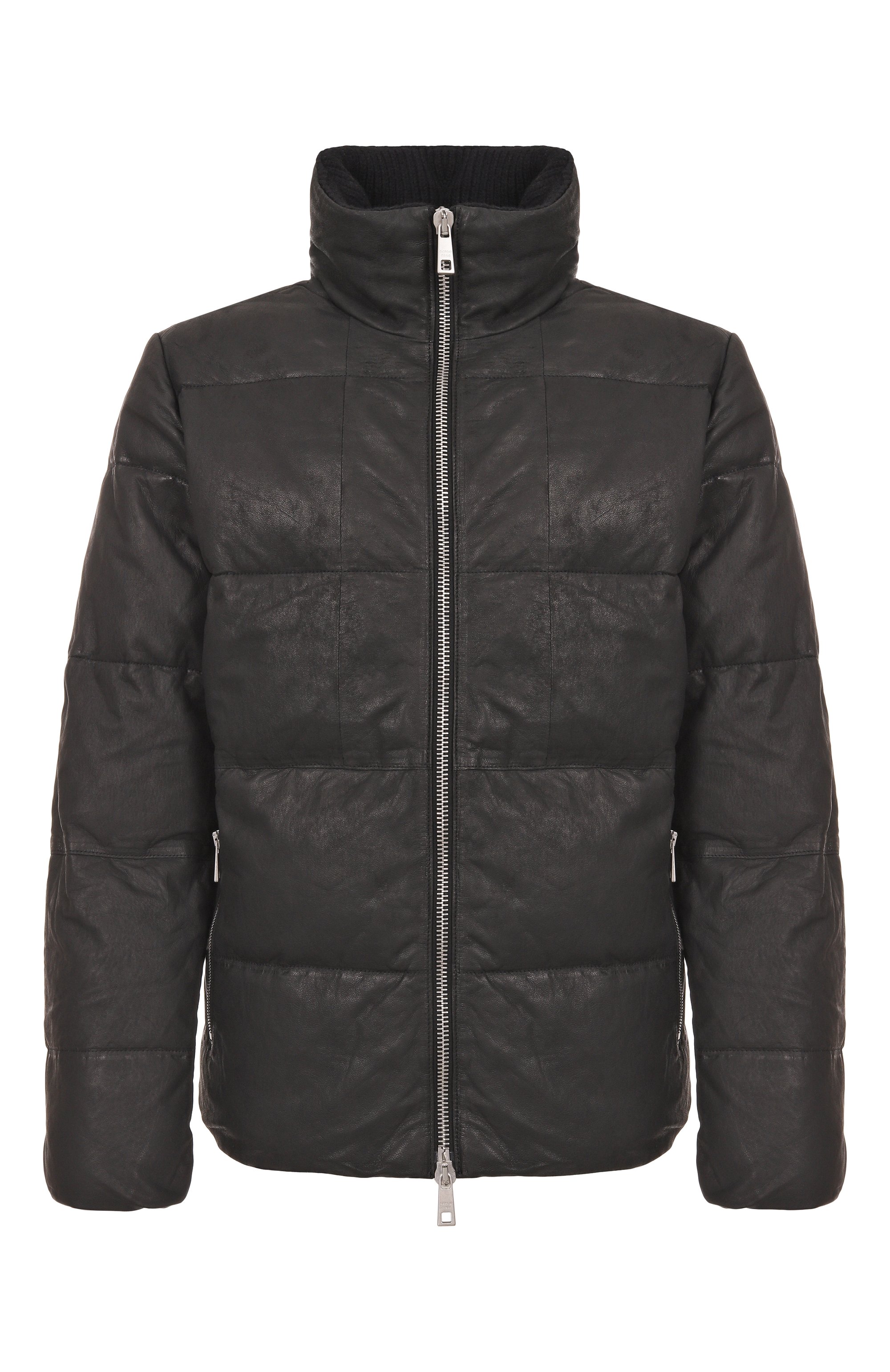Кожаный пуховик GIORGIO BRATO, арт. GU26F14090NAPSTM, фото 1