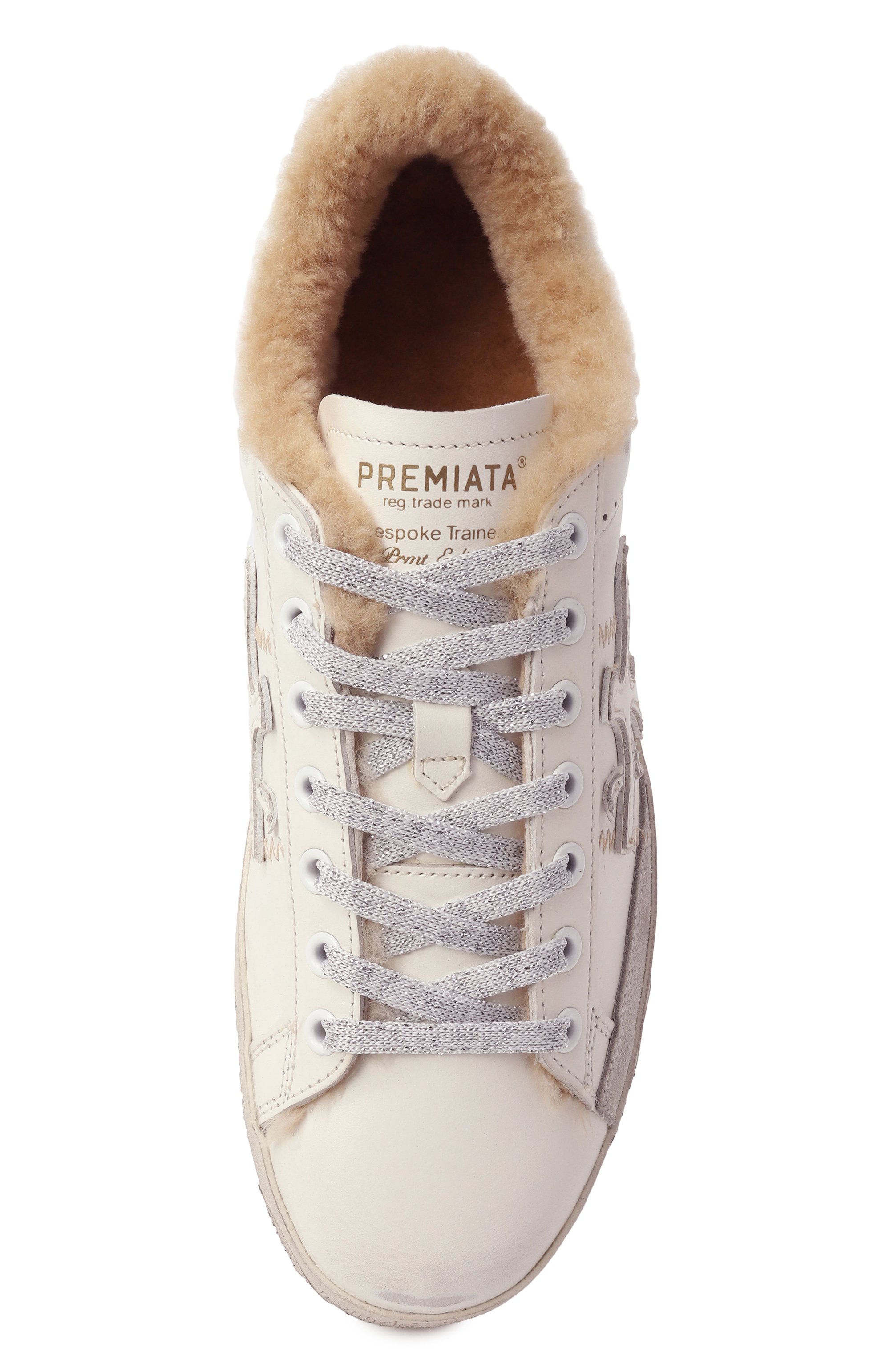 Кожаные кеды steven-d PREMIATA кремового цвета по цене 37000 руб., арт. STEVEND/VAR 7608M, фото 6 Кожаные кеды steven-d PREMIATA, арт. STEVEND/VAR 7608M, фото 6