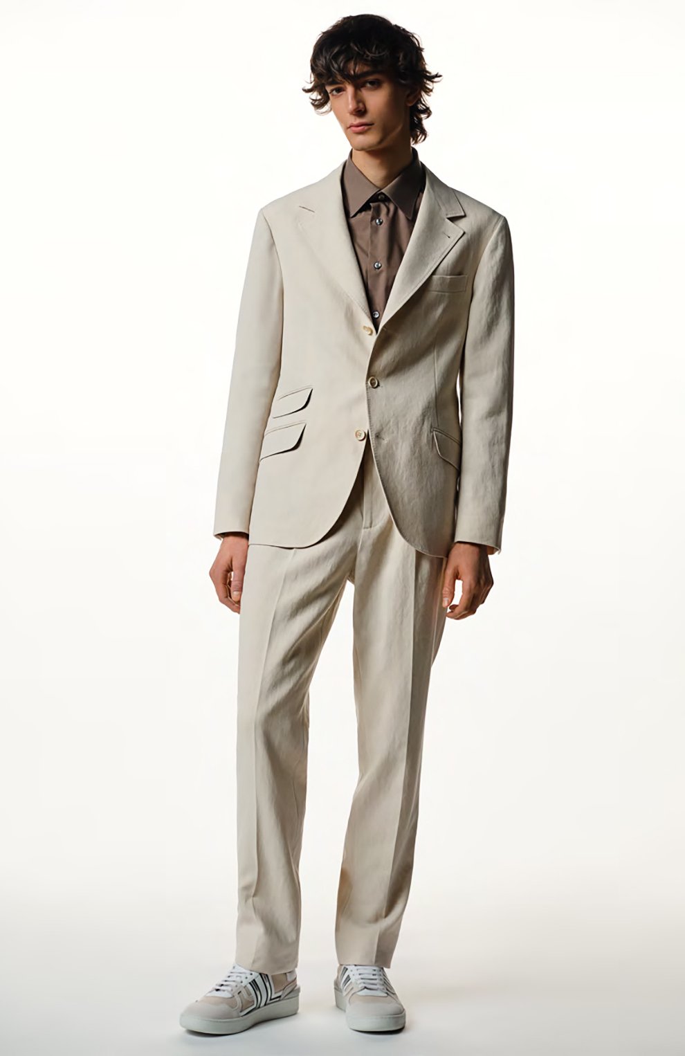 Комбинированные кеды clay LANVIN, арт. FM-SKDK00-NASP-P22, фото 7