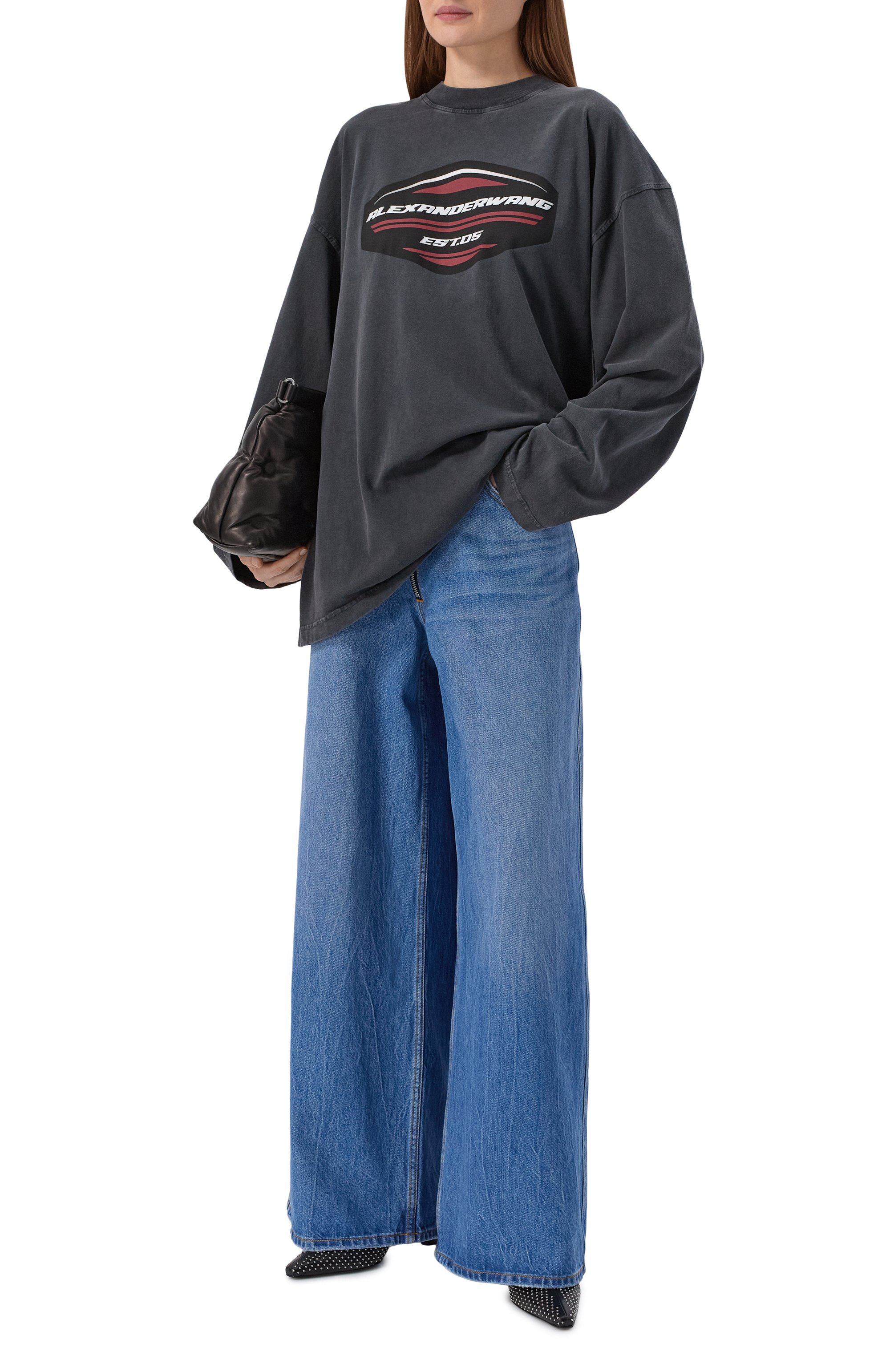 Джинсы ALEXANDER WANG синего цвета по цене 87300 руб., арт. 4DC1264902, фото 2 Джинсы ALEXANDER WANG, арт. 4DC1264902, фото 2