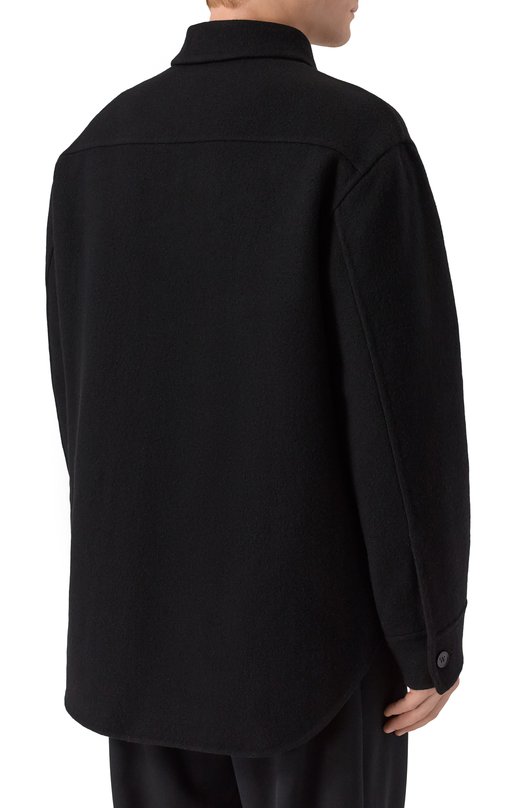 Шерстяная куртка-рубашка Jil Sander J23BN0006-J40020 Чёрный  J23BN0006-J40020 Фото 4