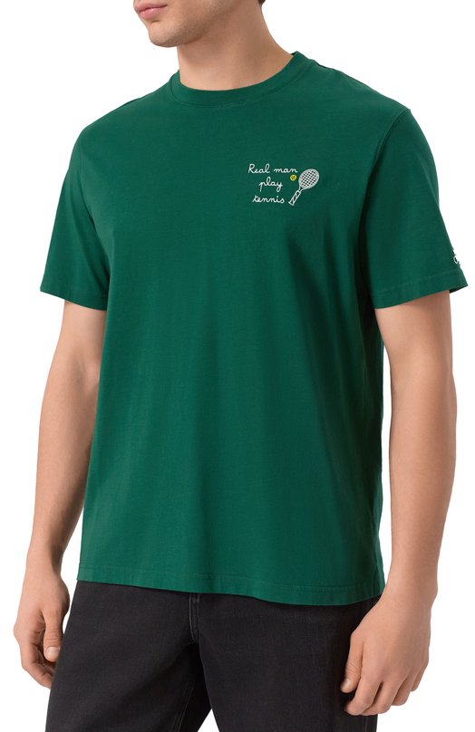 Хлопковая футболка MC2 Saint Barth ARN0001-03184I/ARN0TT Зелёный  ARN0001-03184I/ARN0TT Фото 3