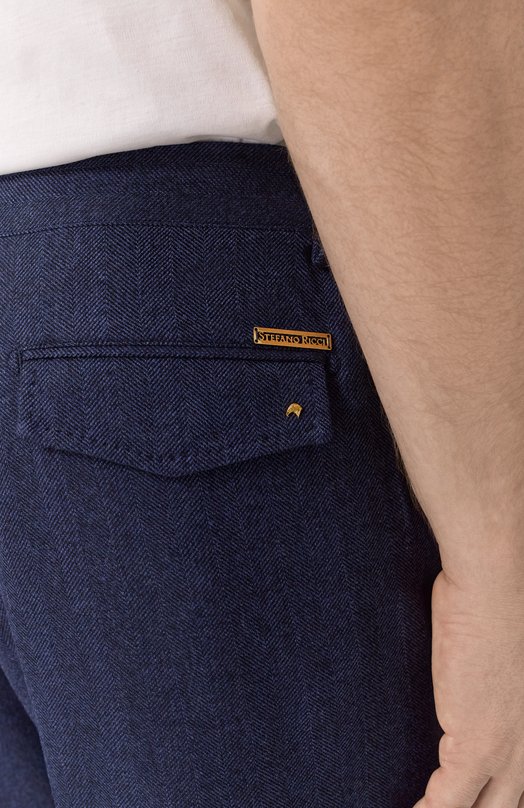 Брюки из шерсти и кашемира Stefano Ricci M1T5300013/WC001T Синий  M1T5300013/WC001T Фото 5