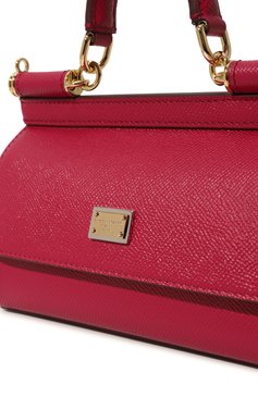 Женская сумка sicily small DOLCE & GABBANA фуксия цвета, арт. BB9116_BE9116/A1001_1 | Фото 3 (Размер: small; Материал: Натуральная кожа; Ремень/цепочка: На ремешке)
