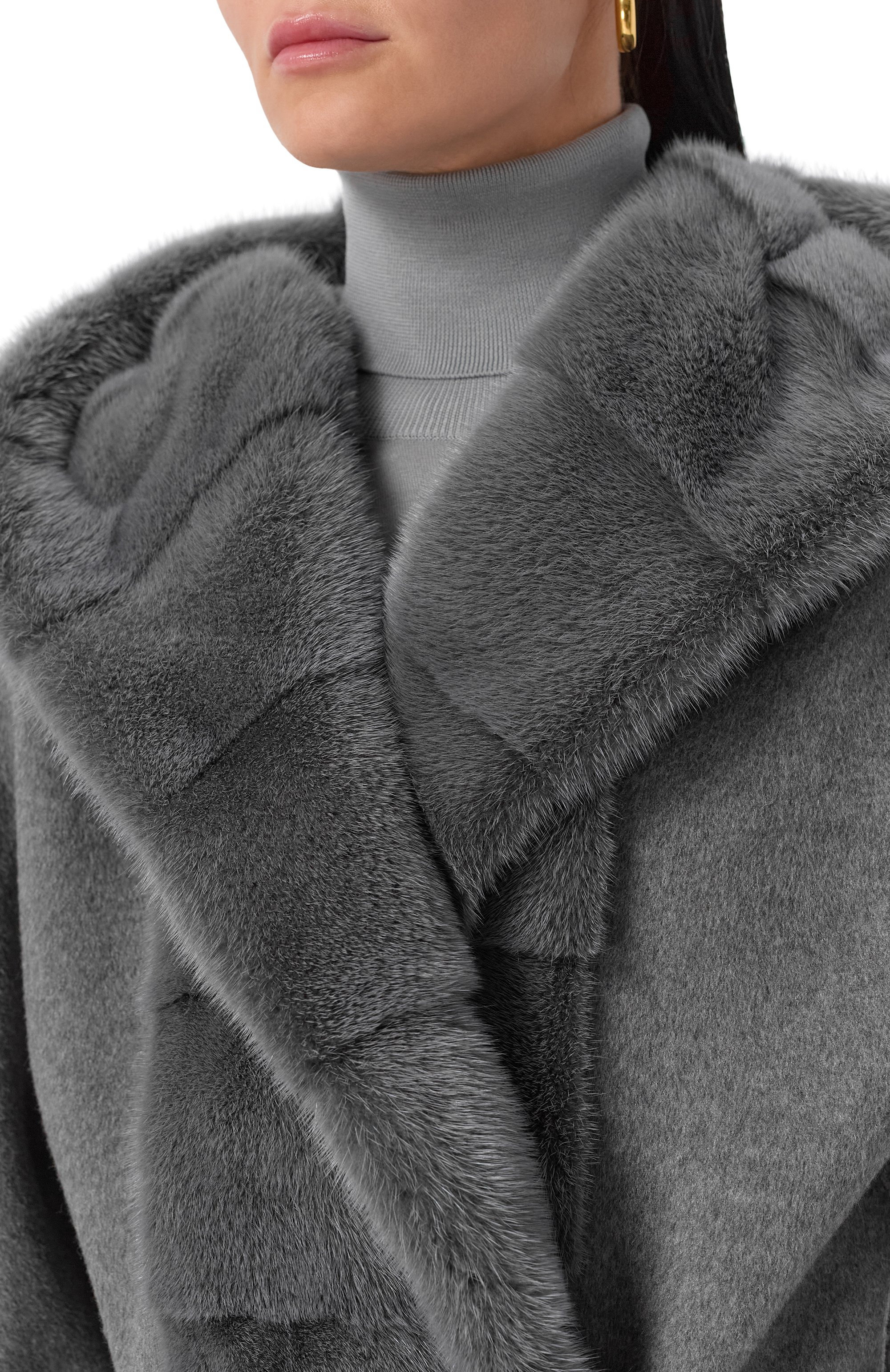 Кашемировое пальто с отделкой из норки MVST, арт. FTBPL-Y612V, фото 5