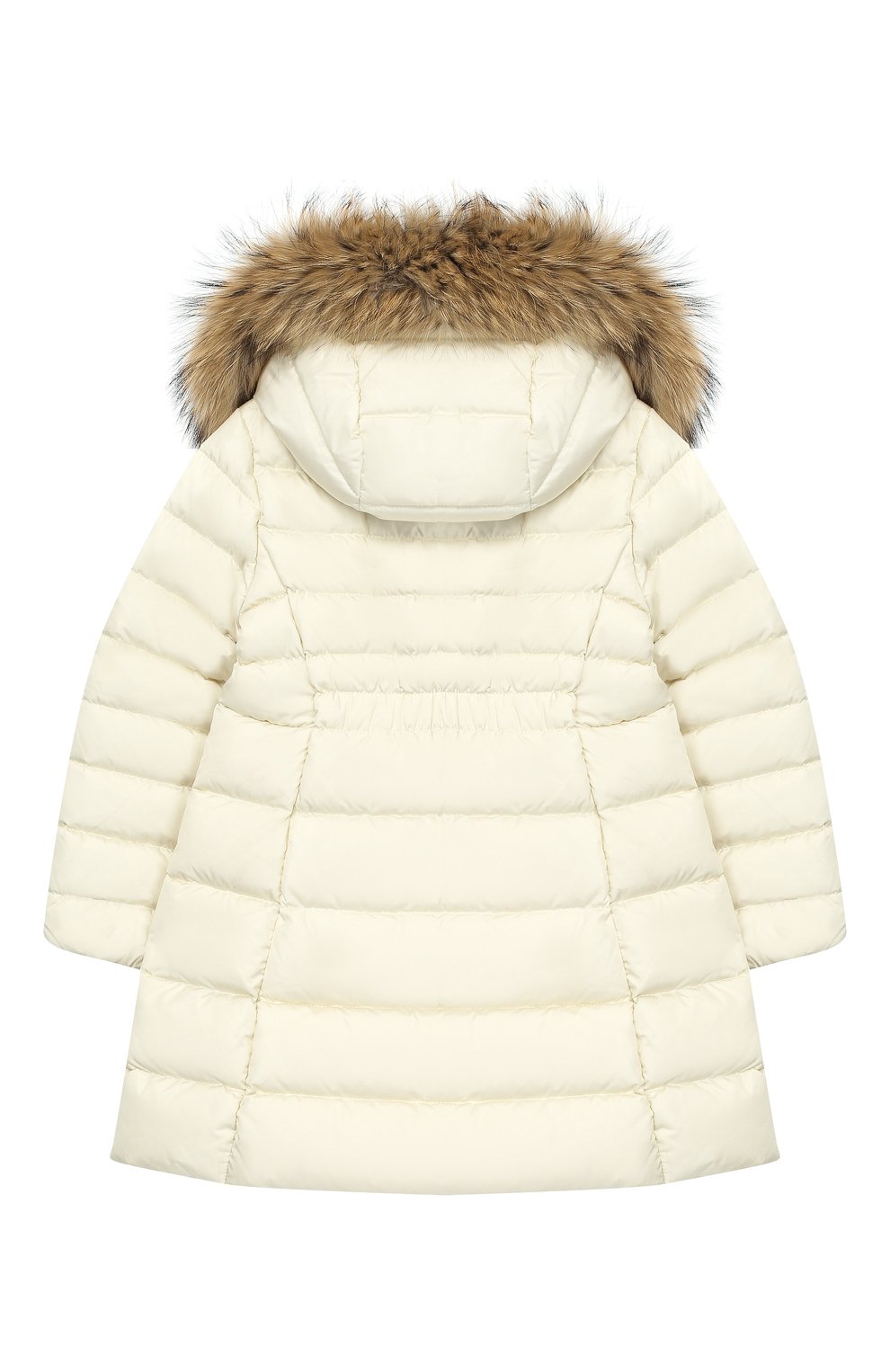 Пуховое пальто с меховой отделкой на капюшоне MONCLER ENFANT, арт. D2-954-49392-25-54155/4-6A, фото 2