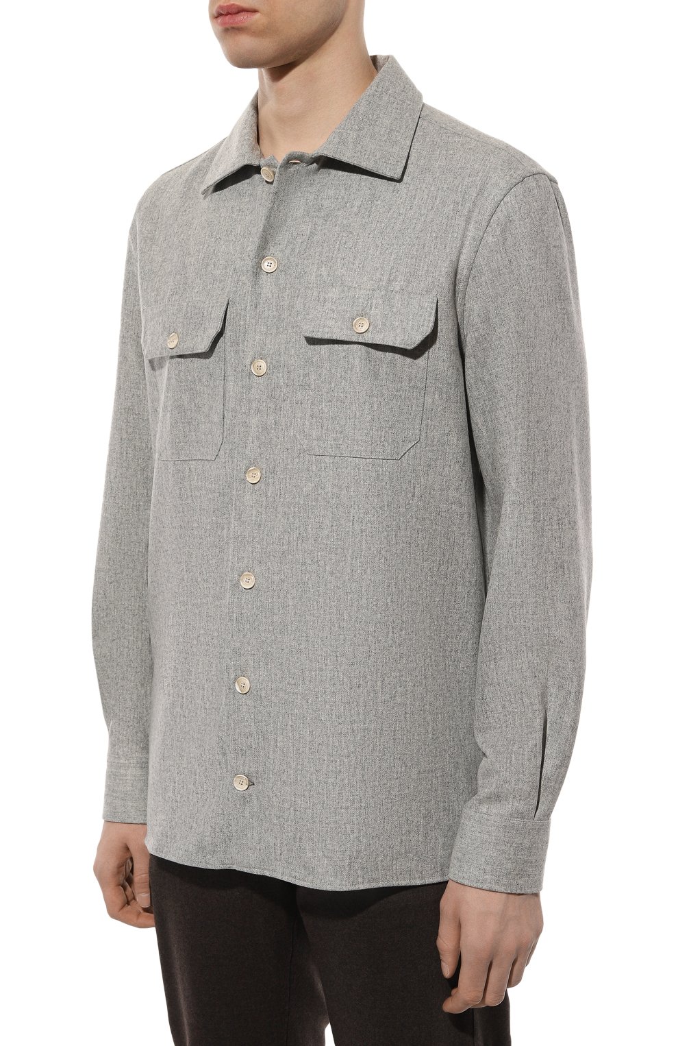 Шерстяная рубашка BRUNELLO CUCINELLI, арт. M038P0720, фото 3