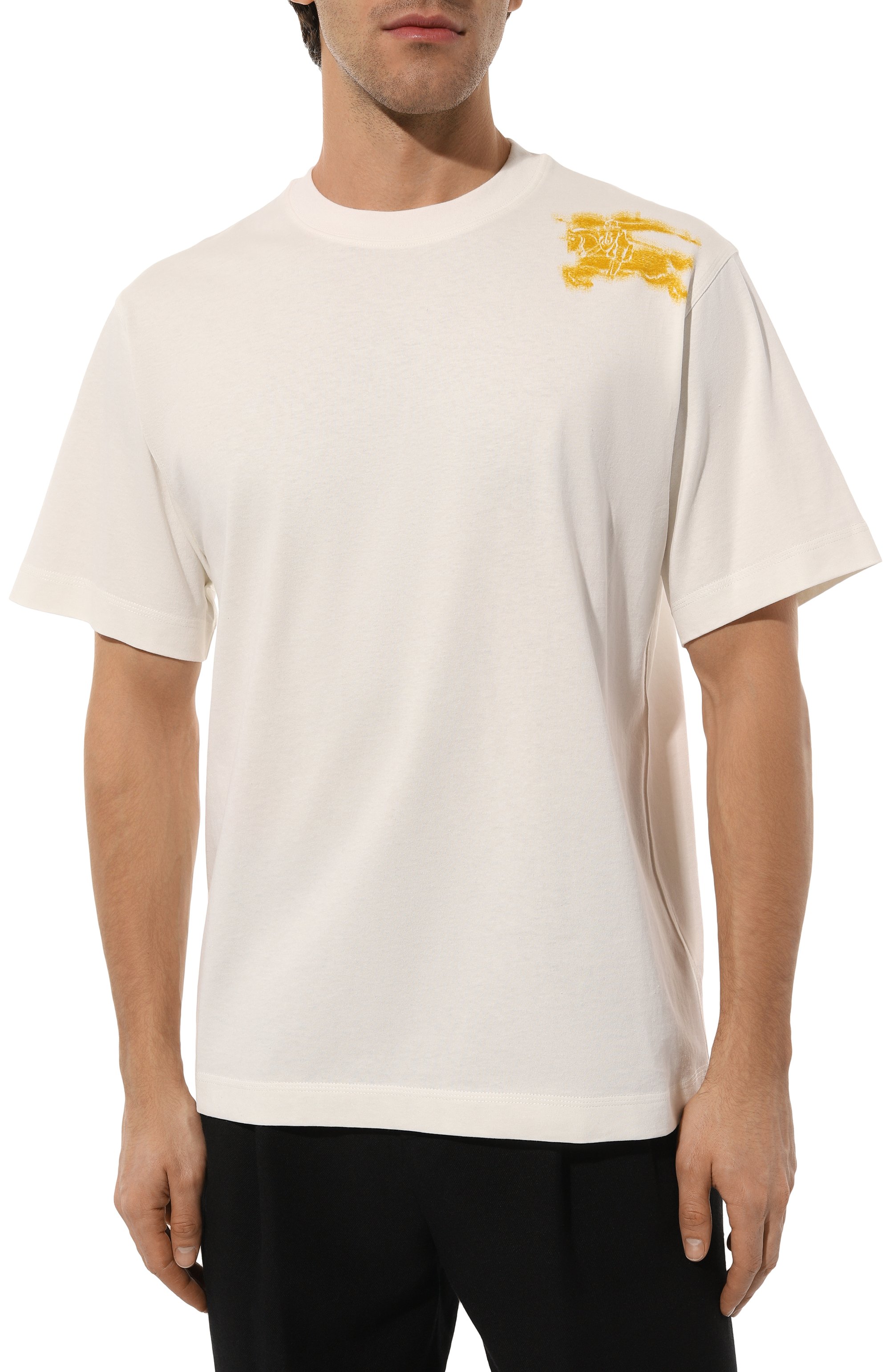 Хлопковая футболка BURBERRY, арт. 8090433, фото 3