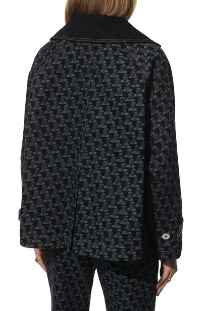 Джинсовая куртка LANVIN темно-синего цвета по цене 159500 руб., арт. RW-JA708D-D041-P22, фото 4 Джинсовая куртка LANVIN, арт. RW-JA708D-D041-P22, фото 4