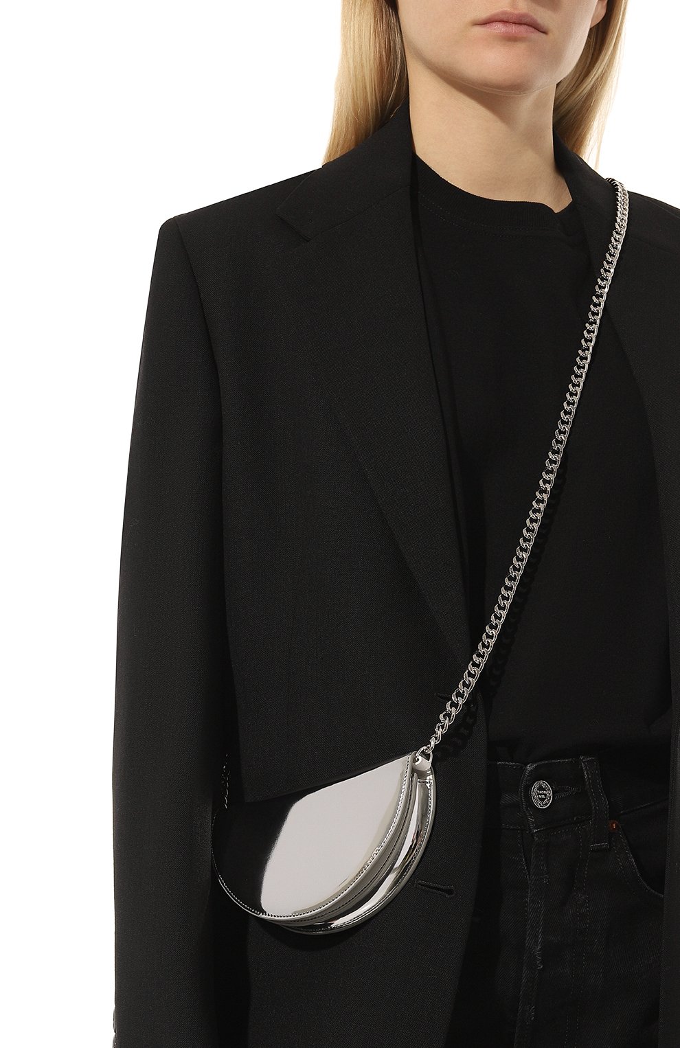 Сумка origami 6 MM6 серебряного цвета по цене 46400 руб., арт. SA6UI0010/P0410, фото 2 Сумка origami 6 MM6, арт. SA6UI0010/P0410, фото 2