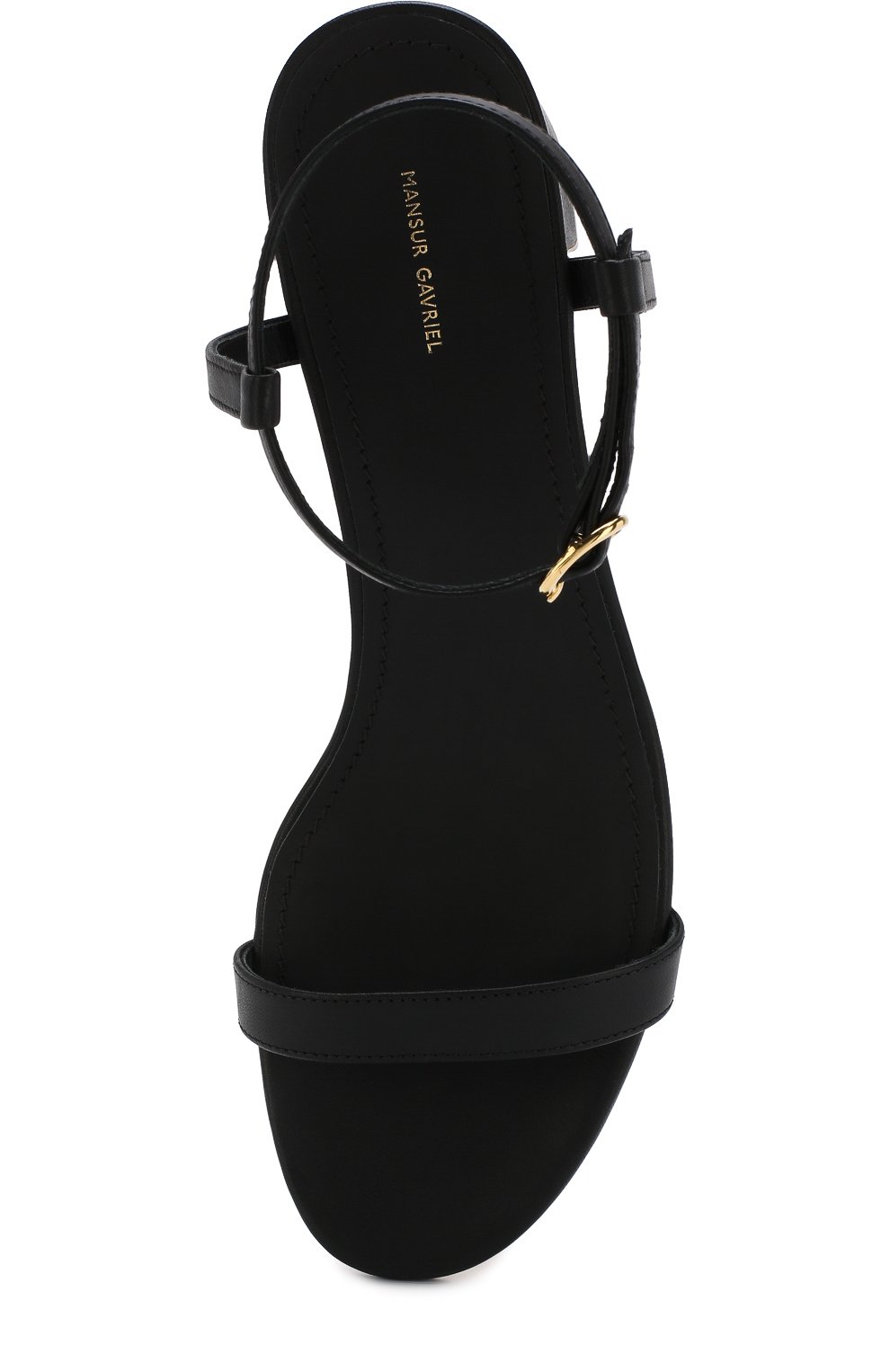 Кожаные босоножки на устойчивом каблуке  MANSUR GAVRIEL, арт. FAS058LA, фото 5