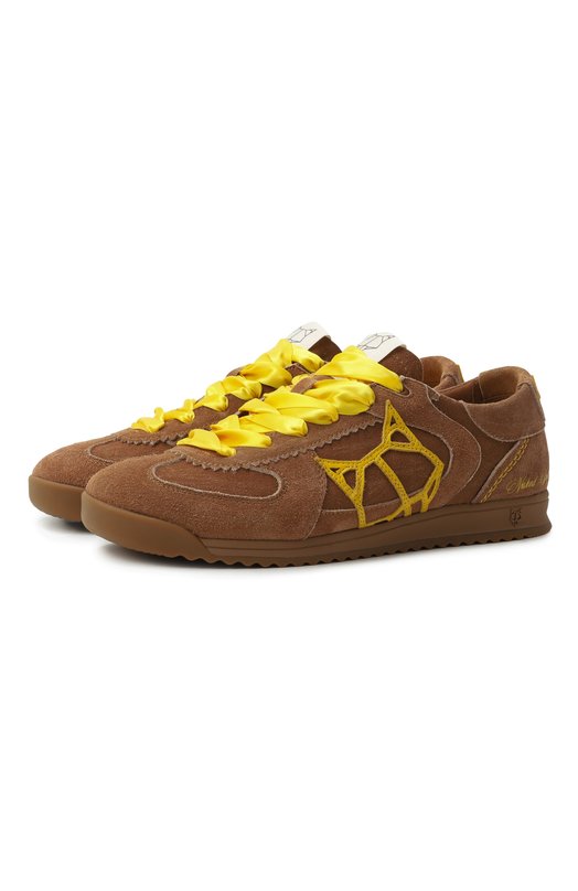 Замшевые кеды Exposure Naked Wolfe EXP0SURE/SUEDE Коричневый EXP0SURE/SUEDE