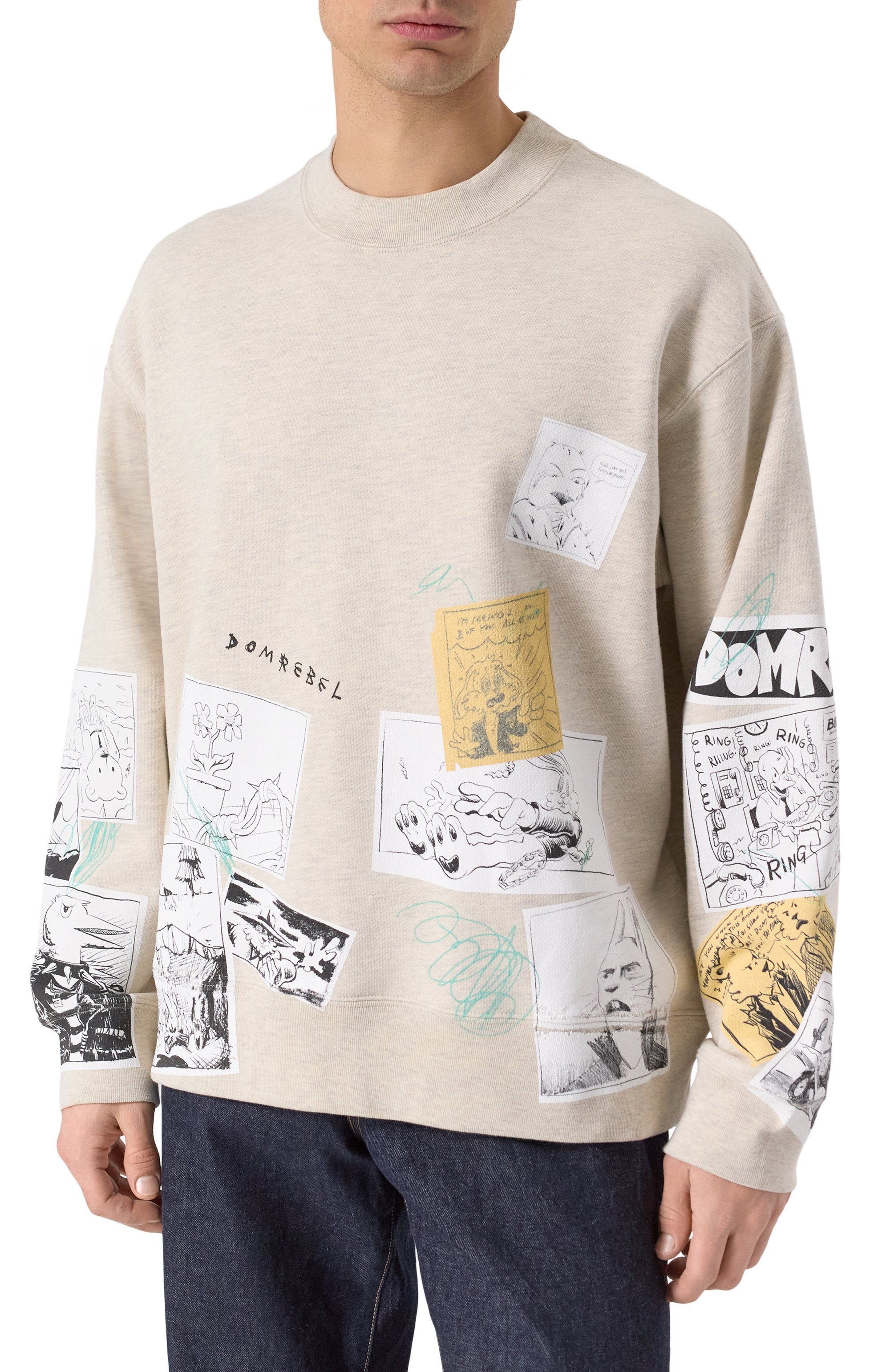 Хлопковый свитшот DOMREBEL, арт. FUNNIES/SWEATHIRT, фото 3