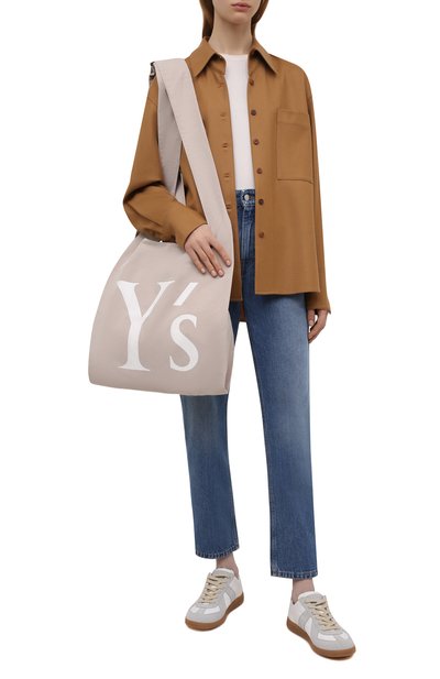 Сумка-шопер Y`S кремового цвета по цене 24200 руб., арт. YQ-I03-590, фото 3 Сумка-шопер Y`S, арт. YQ-I03-590, фото 3