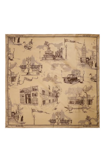 Шелковый платок BURBERRY, арт. 8112984, фото 4